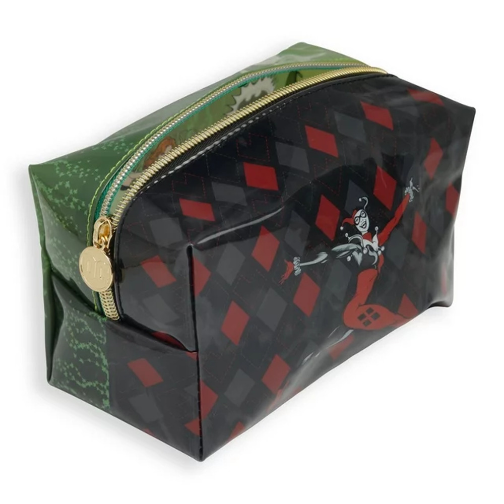 DC X Revolution Harley Quinn Poison Ivy Makeup Cosmetic Bag New